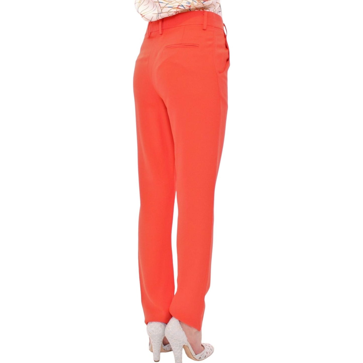 CO|TE Orange boyfriend stretch pants
