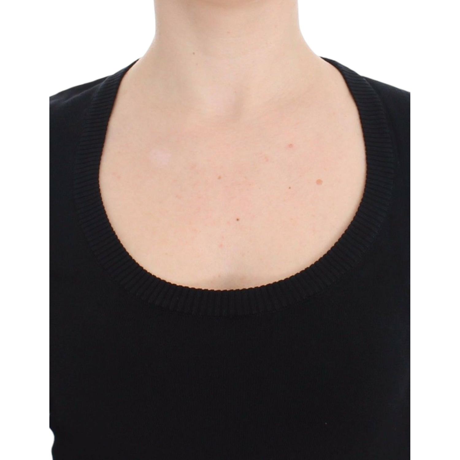 Dolce & Gabbana Black Cashmere Crewneck Sweater Pullover