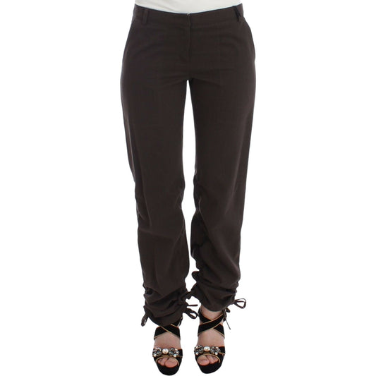 Ermanno Scervino Brown Chinos Casual Dress Pants Khakis MOM26757-1