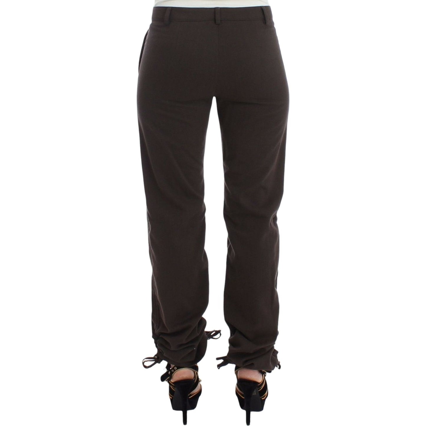 Ermanno Scervino Brown Chinos Casual Dress Pants Khakis MOM26757-1