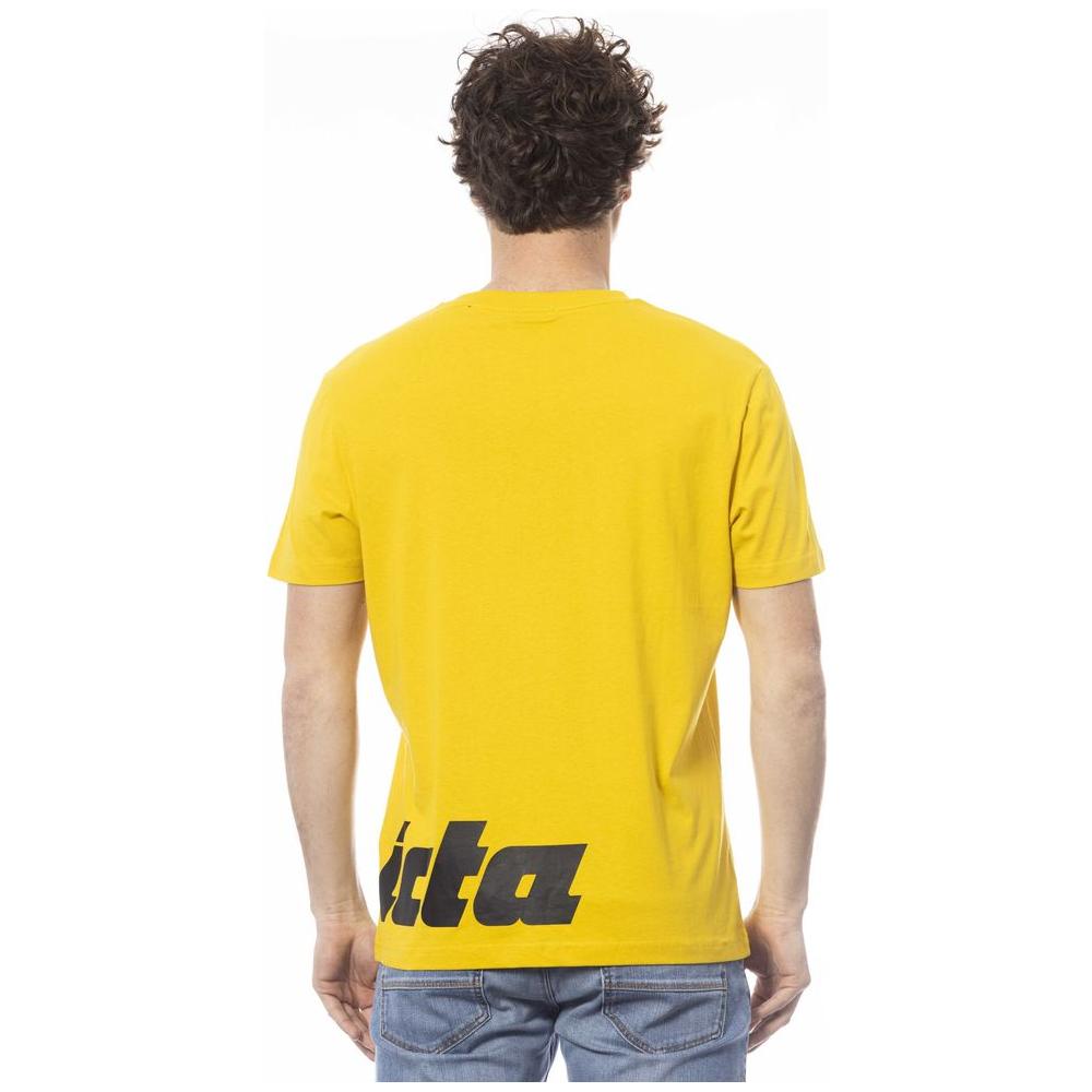 Invicta Yellow Cotton Men T-Shirt IN-24038-M