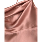 Dolce & Gabbana Pink Silk Spaghetti Straps Long Gown Dress DR281047-44