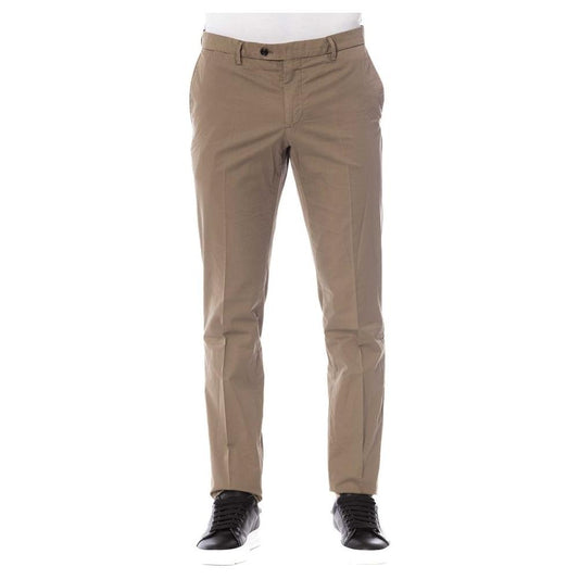 Trussardi Brown Cotton Men Trouser TR-24081-IT44 | XS