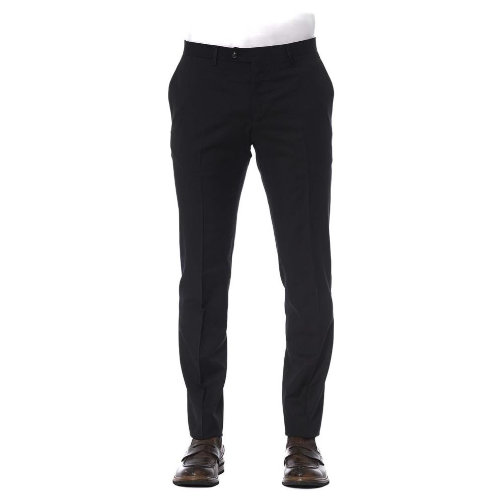 Trussardi Black Virgin Wool Pant