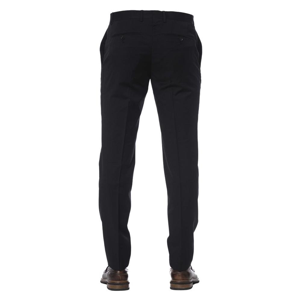 Trussardi Black Virgin Wool Pant