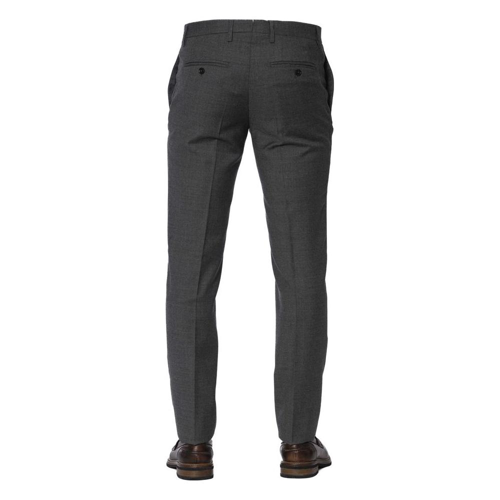 Trussardi Gray Wool Pant