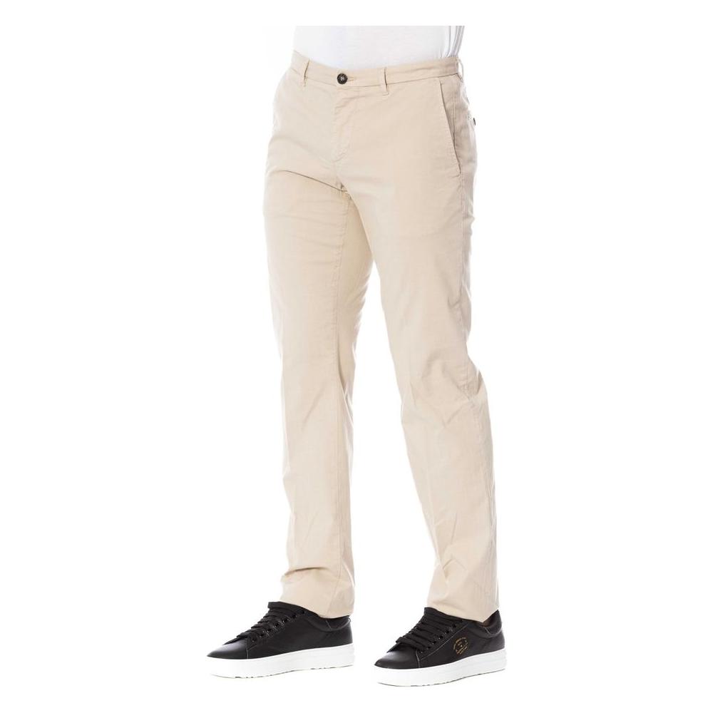 Trussardi Beige Cotton Men Trouser