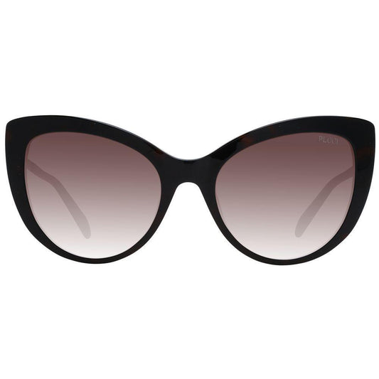 Emilio Pucci Brown Women Sunglass with full-rim butterfly frame, gradient lenses, and 100% UVA & UVB protection.