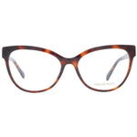 Emilio Pucci Brown Women Glasses Frame in plastic cat eye style with full-rim design, 55-16-140 size, demo lenses, and branded case.