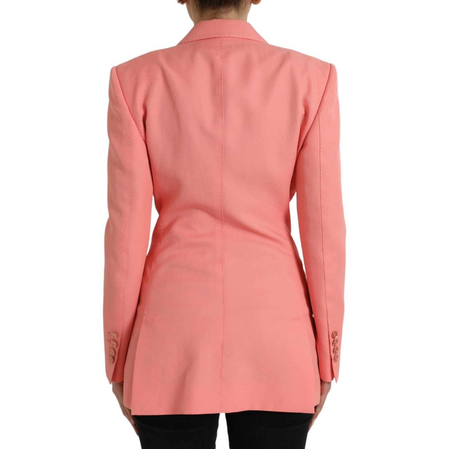 Dolce & Gabbana Pink Polyester Single Breasted Blazer Jacket JKT3810-40