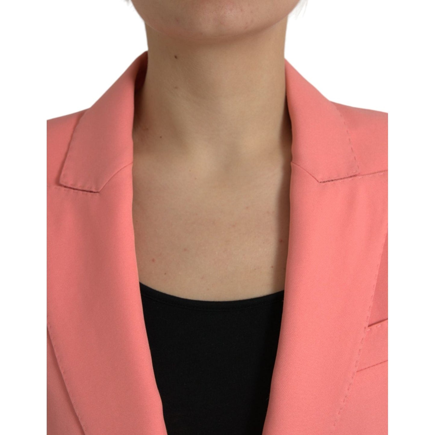 Dolce & Gabbana Pink Polyester Single Breasted Blazer Jacket JKT3810-40