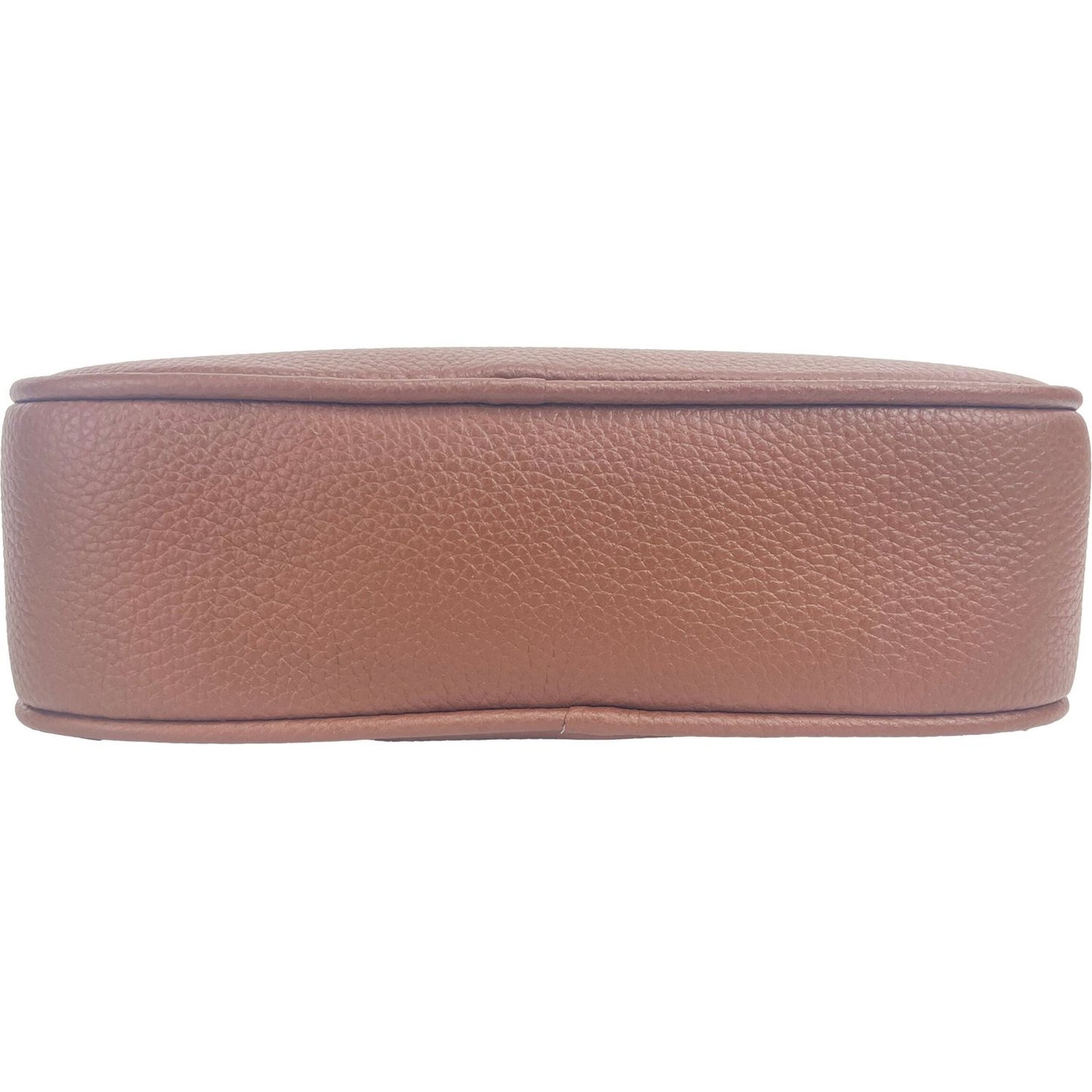 Burberry Small Leather Tan Camera Crossbody TB Logo Bag