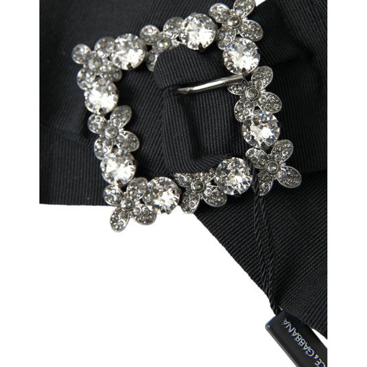 Dolce & Gabbana Black Swarovski Crystal Embellished Hair Clip SMY101397