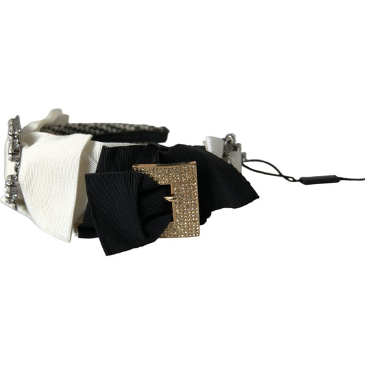 Dolce & Gabbana Multicolor Crystal Embellished Women Headband Diadem SMY101415