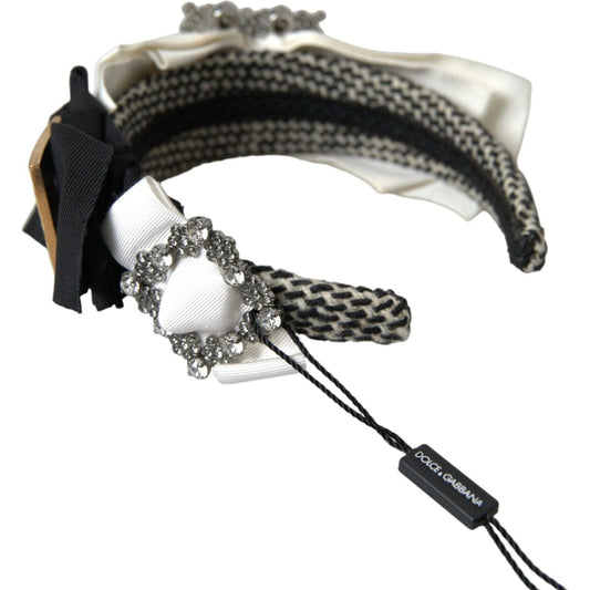 Dolce & Gabbana Multicolor Crystal Embellished Women Headband Diadem SMY101415