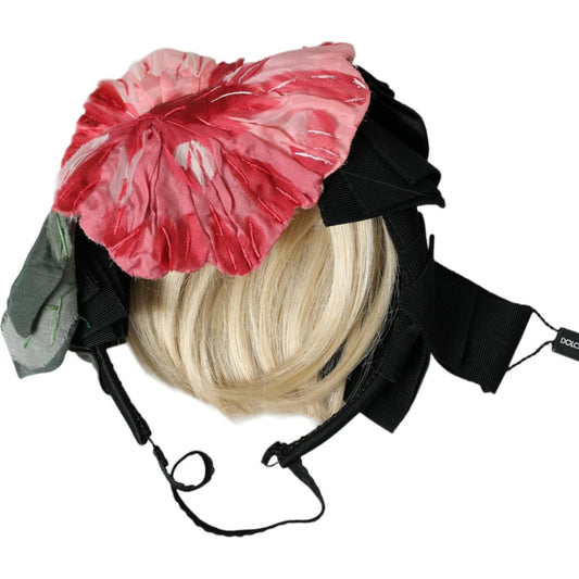 Dolce & Gabbana Black Viscose White Hair Parrucchiera Headband Diadem SMY101428