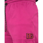 Dolce & Gabbana Pink Logo Cargo Cotton Jogger Sweatpants Pants PAN75062-48