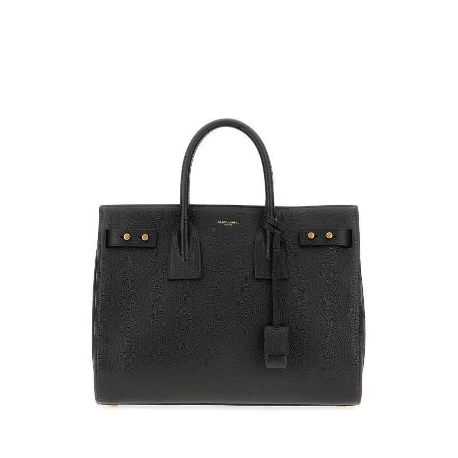 Front view with bag zipped and handles upright.