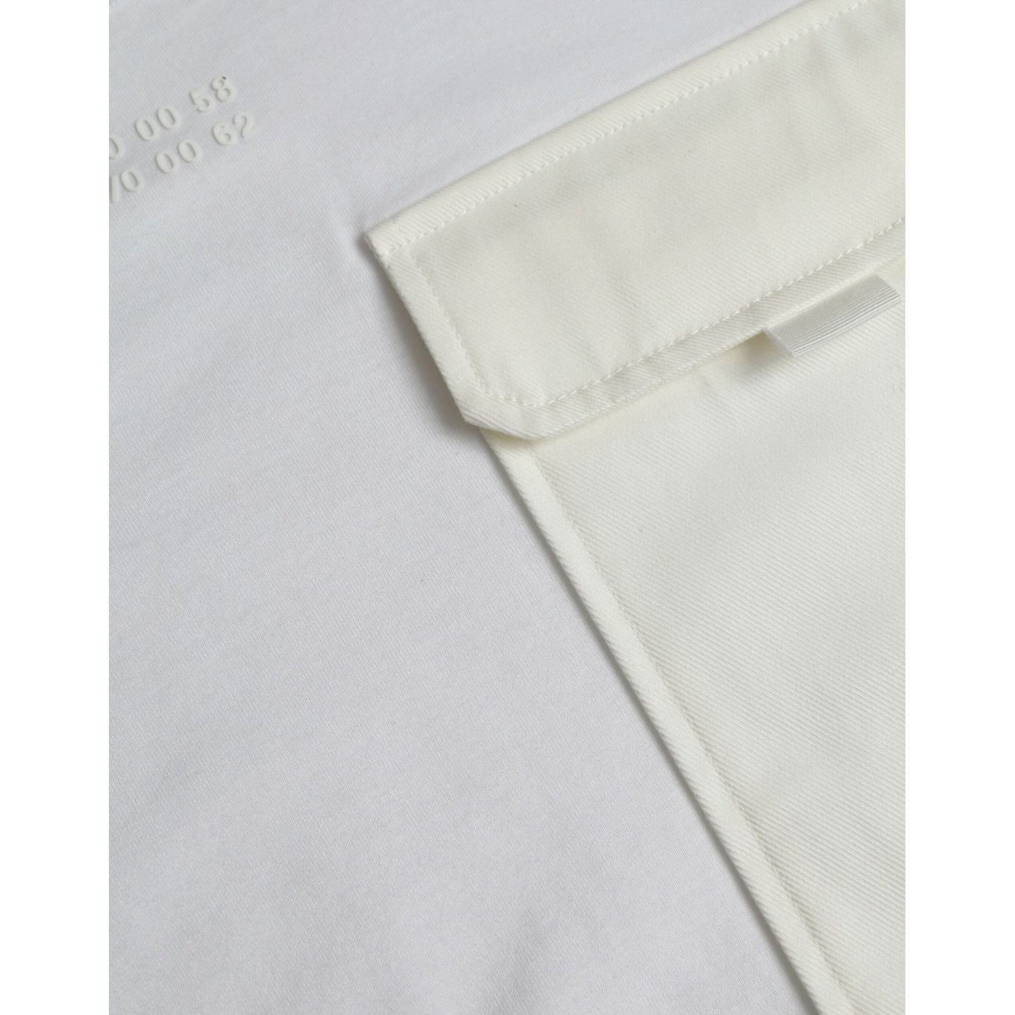 Dolce & Gabbana White Cotton Pocket Short Sleeves T-shirt