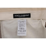 Dolce & Gabbana Beige Cotton Stretch Chinos Pants PAN60708-6