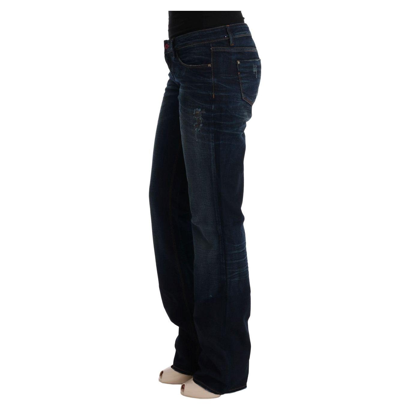 Costume National Blue Cotton Regular Fit Denim Jeans