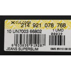 Costume National Gray Cotton Superslim Denim Jeans