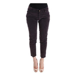 Ermanno Scervino Brown Cotton Cropped Casual Pants SIG30307-3