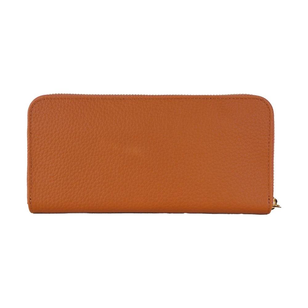 Baldinini Trend Orange Leather Wallet