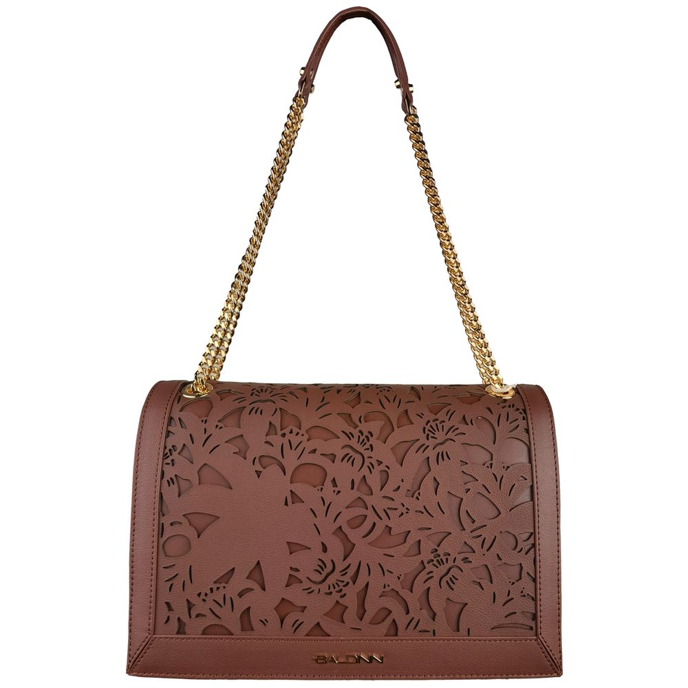 Baldinini Trend Brown Calfskin Shoulder Bag