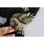 Dsquared² Gold Silver Silk Jacquard See Through Top Blouse TSH3487-40