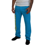Dsquared² Light Blue Cotton Logo Print Casual Pants PAN74378-48