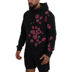 Dsquared² Black Tie Dye Cotton Hooded Sweatshirt Sweater TSH83475-48