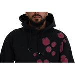 Dsquared² Black Tie Dye Cotton Hooded Sweatshirt Sweater TSH83475-48