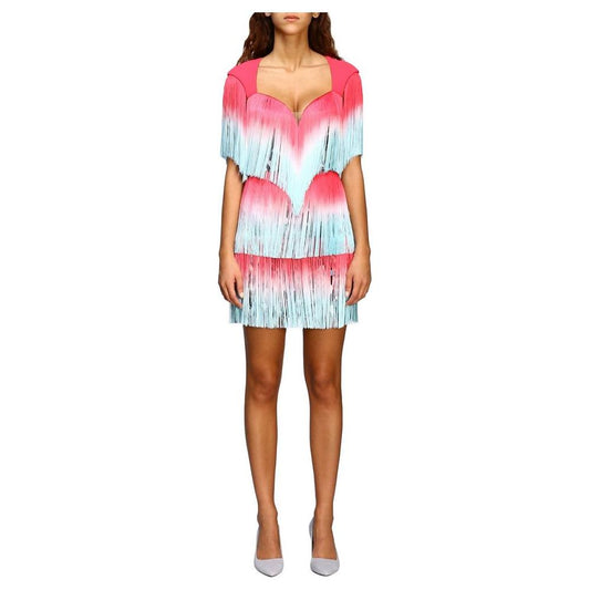 Elisabetta Franchi Pink Polyester Women Dress EL-8280-IT40|S