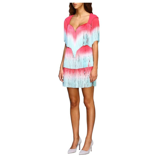 Elisabetta Franchi Pink Polyester Women Dress EL-8280-IT40|S