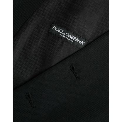Dolce & Gabbana Black Wool Waistcoat Dress Formal Vest