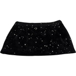 Dsquared² Black Embellished Mid Waist A-line Mini Skirt Dsquared² Black