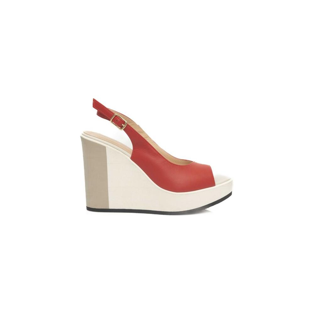 Cerruti 1881 Red Calfskin Sandal
