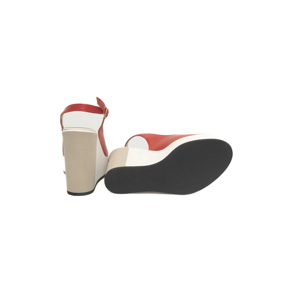 Cerruti 1881 Red Calfskin Sandal