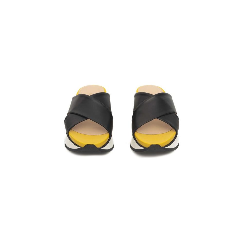 Cerruti 1881 Black Calfskin Sandal