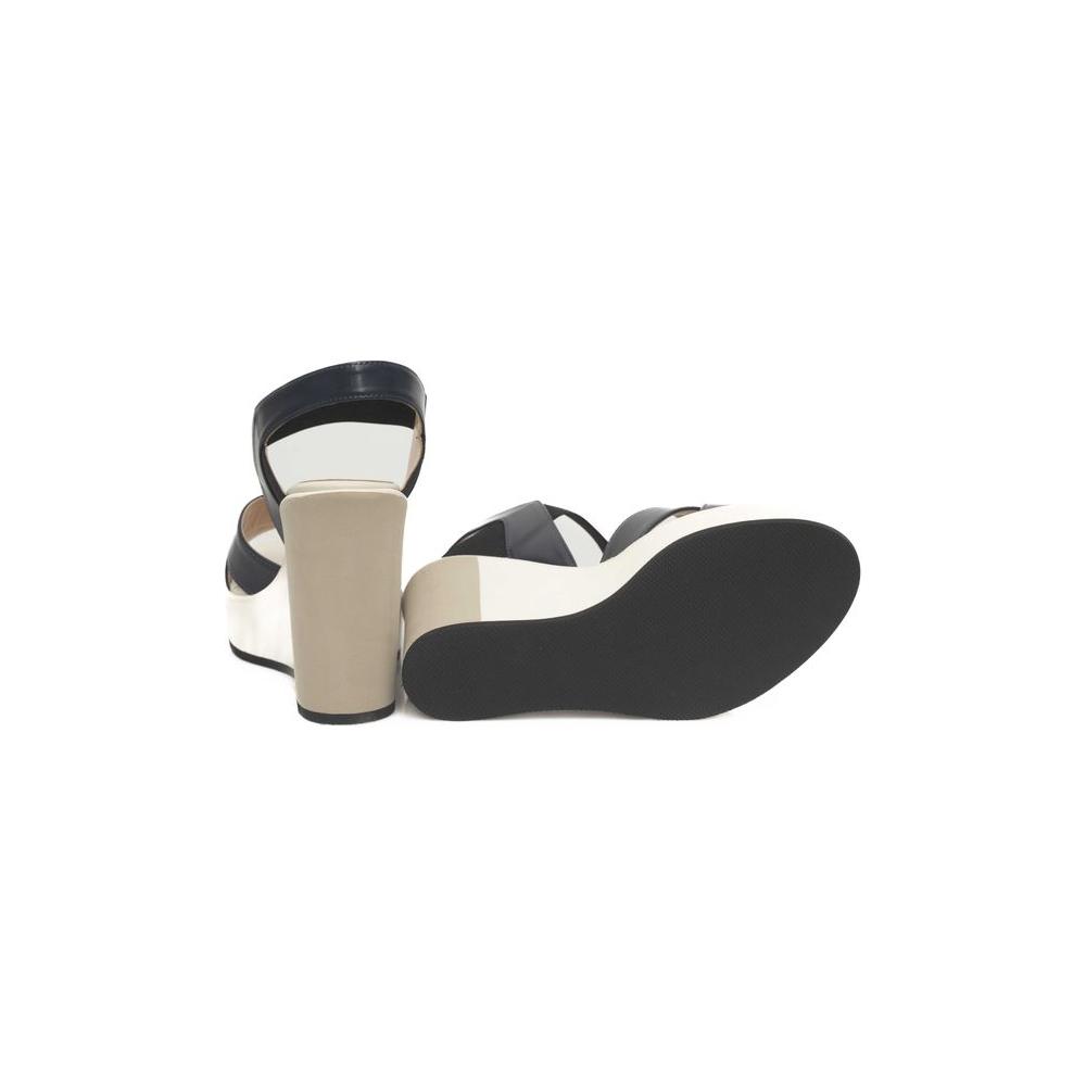 Cerruti 1881 Blue Calfskin Sandal