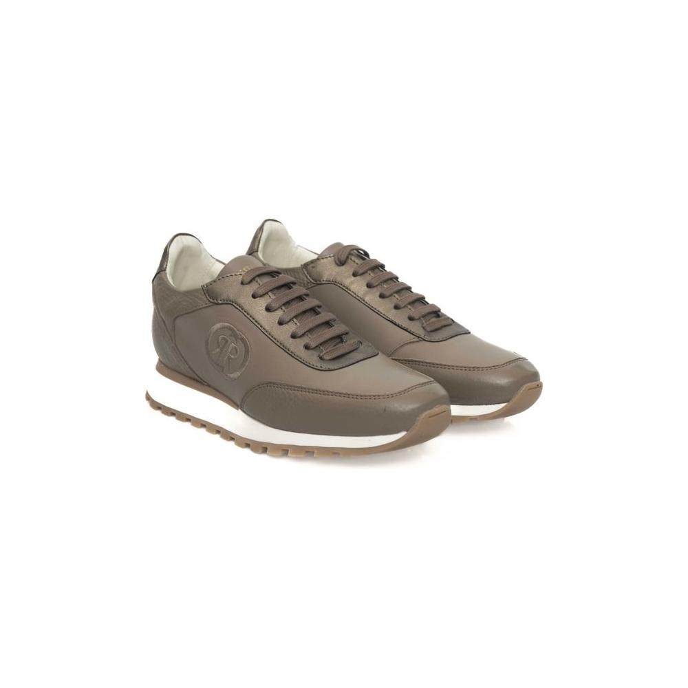Cerruti 1881 Beige Cowhide Sneaker