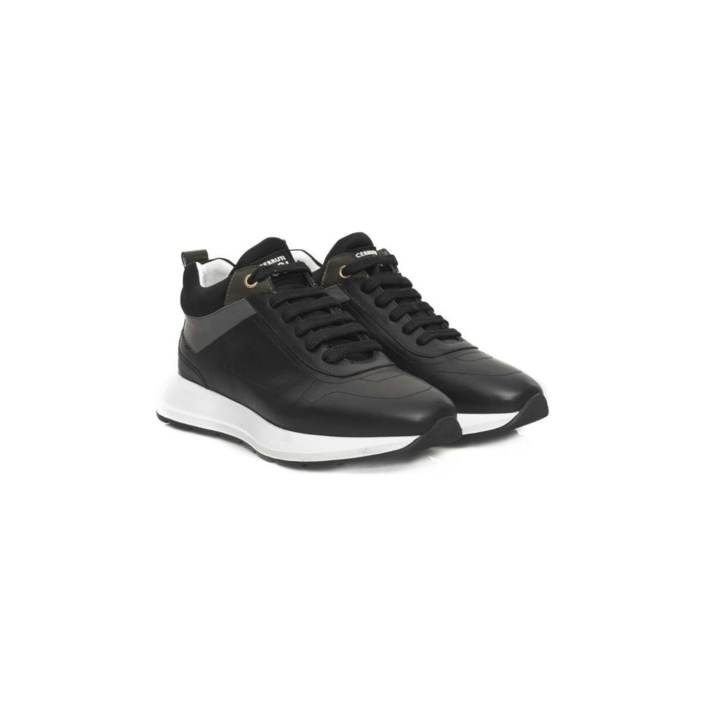 Cerruti 1881 Black Cowhide Sneaker