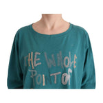 John Galliano Green Cotton Oversized Sweater TUI10023-1