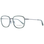 Ted Baker Green Men Glasses Frame, full-rim square design, metal, size 51-17-140, with demo lenses, includes branded case