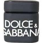 Dolce & Gabbana Black White Silicone Embossed Logo Airpods Case SMY22132