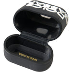 Dolce & Gabbana Black White Silicone Embossed Logo Airpods Case SMY22132