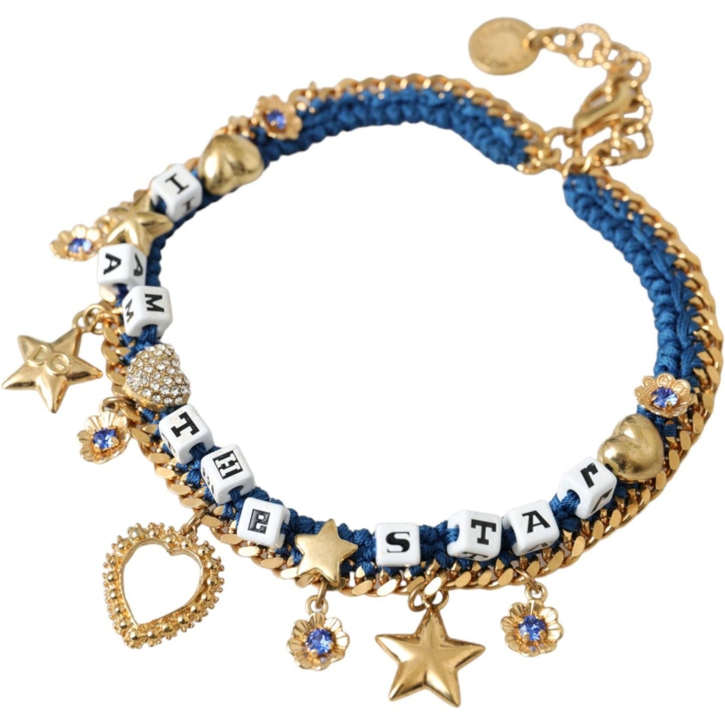 Dolce & Gabbana Gold Tone Brass Chain Iam The Star Bracelet Bracelet