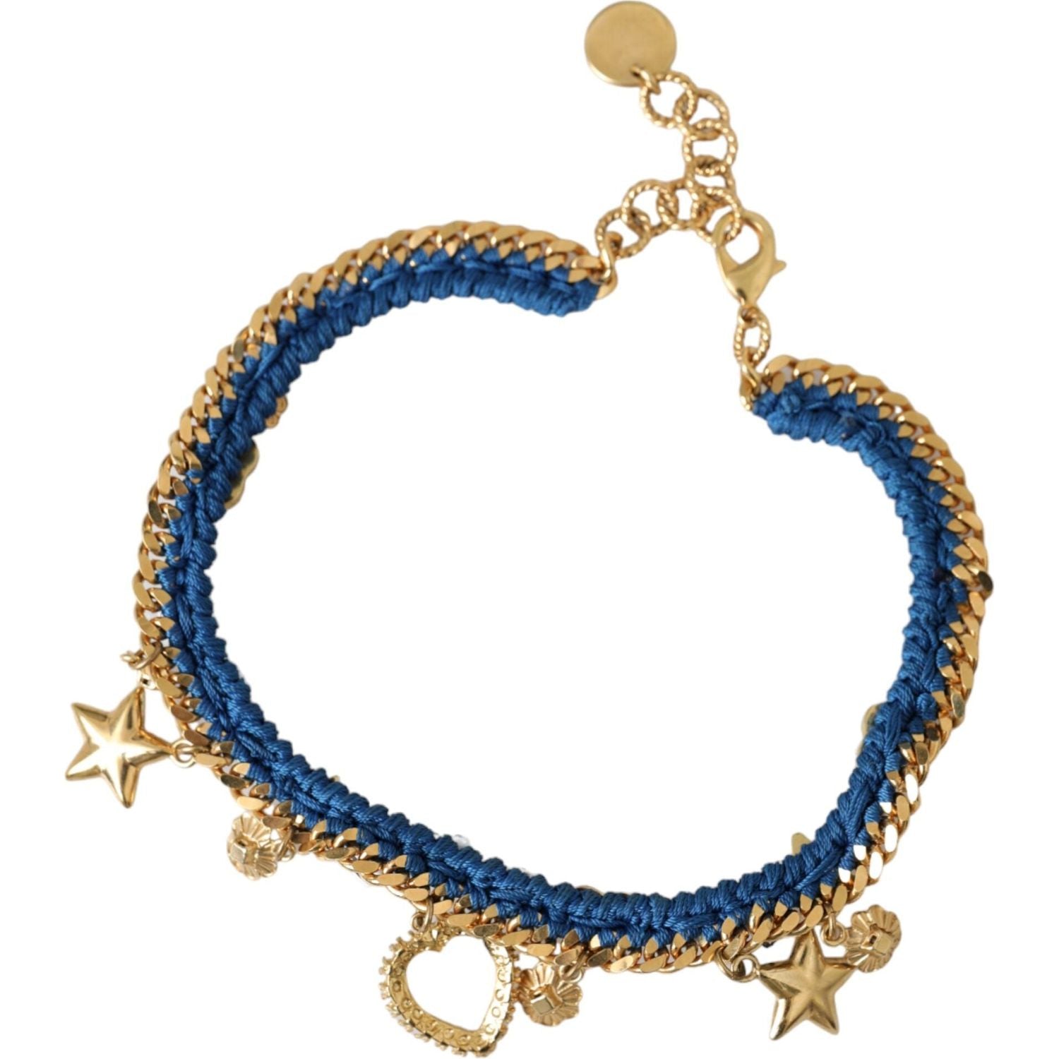 Dolce & Gabbana Gold Tone Brass Chain Iam The Star Bracelet