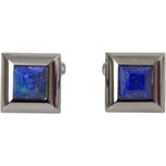 Dolce & Gabbana Silver Plated Brass Pin Crystal Cufflinks Cufflinks